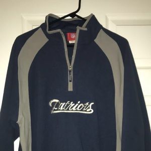 Blue and Grey New England Patriots Fleece Size M